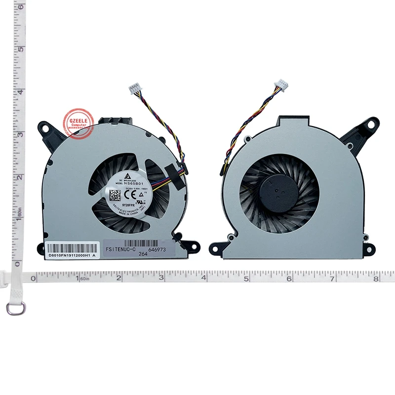 Мини-вентилятор для процессора Intel UC10i3FNH NUC10i5FNH NUC10i7FNH NUC1, кулер для компьютера NS65B01 DC5V 0.60A