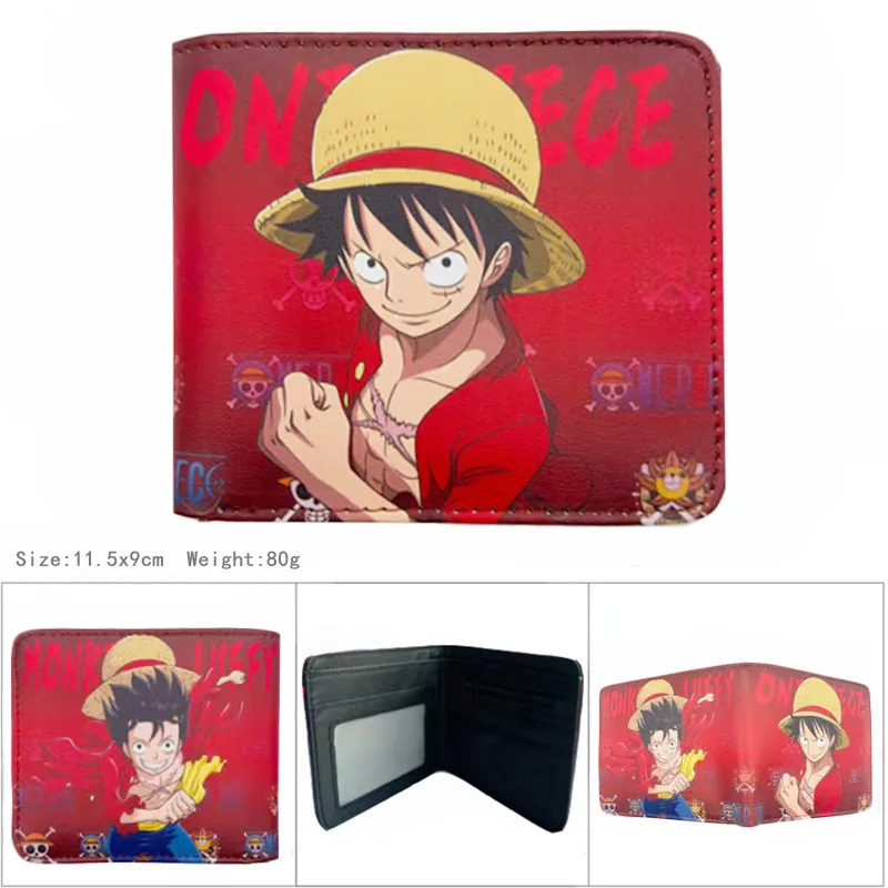 Новый слитный кожаный кошелек с аниме-фигурками Luffy Nami Zoro милый для студентов