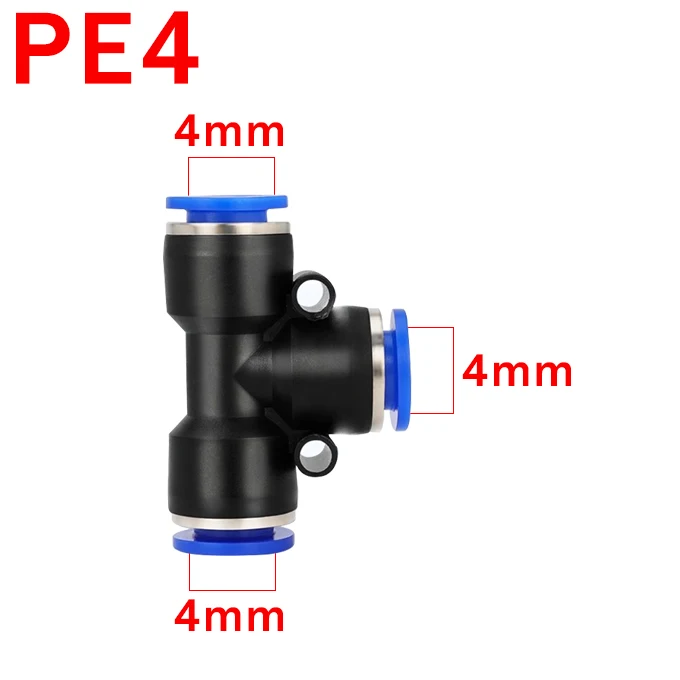 Пневматические фитинги, быстросъемные соединители для воздушных шлангов, PE PEG 4-12 мм, 10 шт