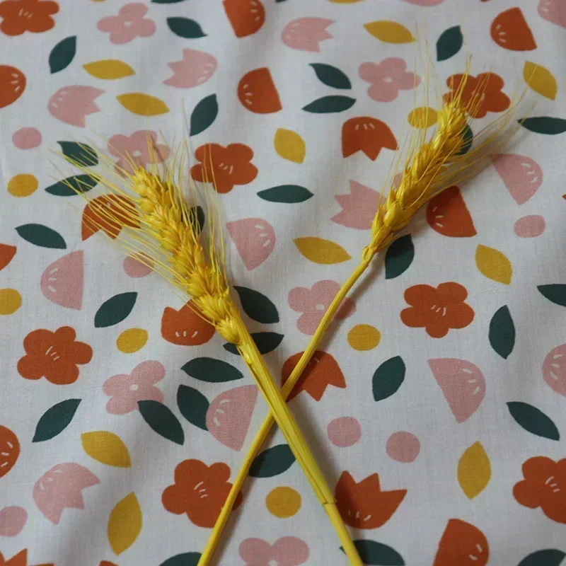 Хлопчатобумажная ткань для детей розовые льюшки 80STissun шитья платье женской юбки