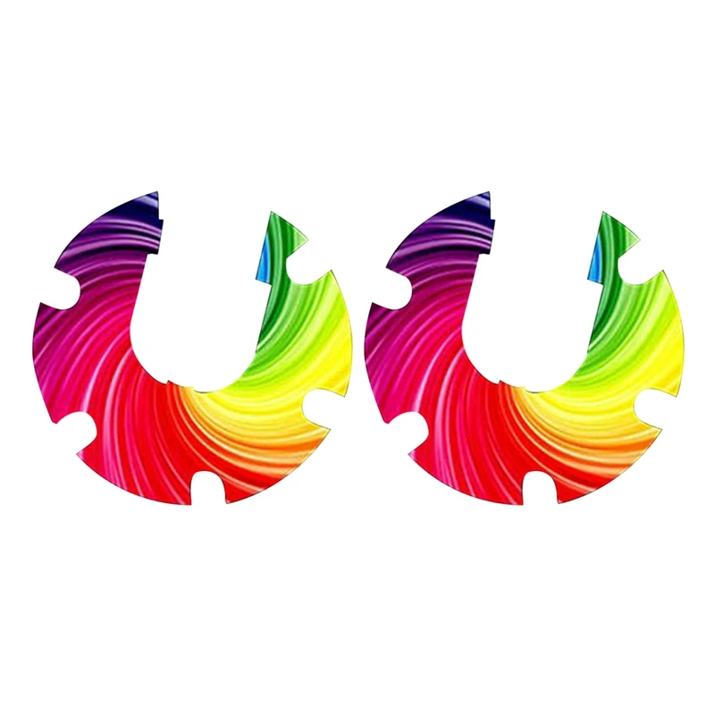 Наклейка на переднее колесо электроскутера многоцветная водонепроницаемая