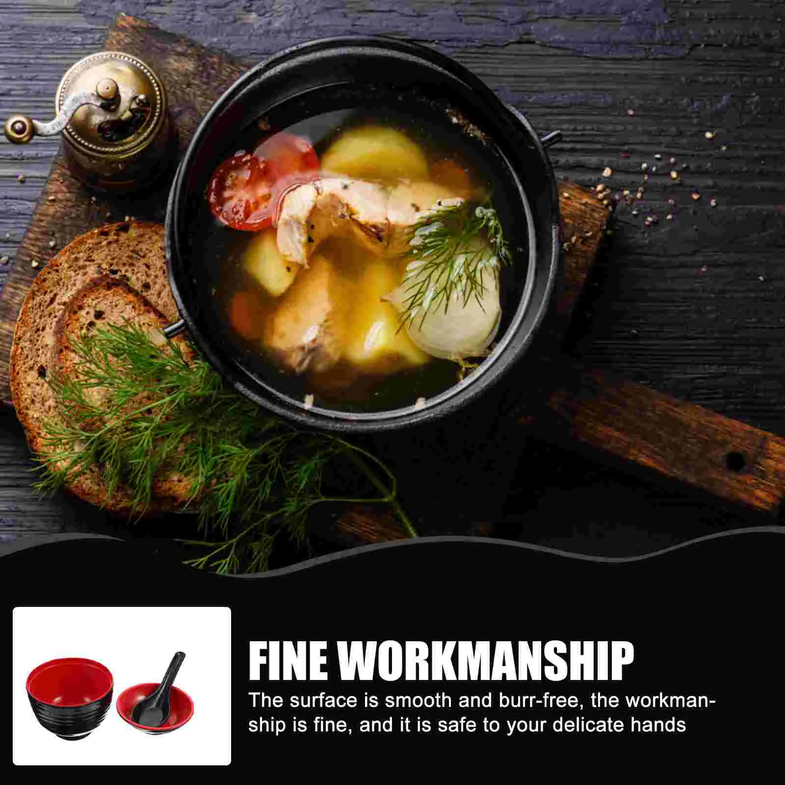 Суповые миски Мисо Многофункциональные Рисовые с крышкой Еда в японском стиле