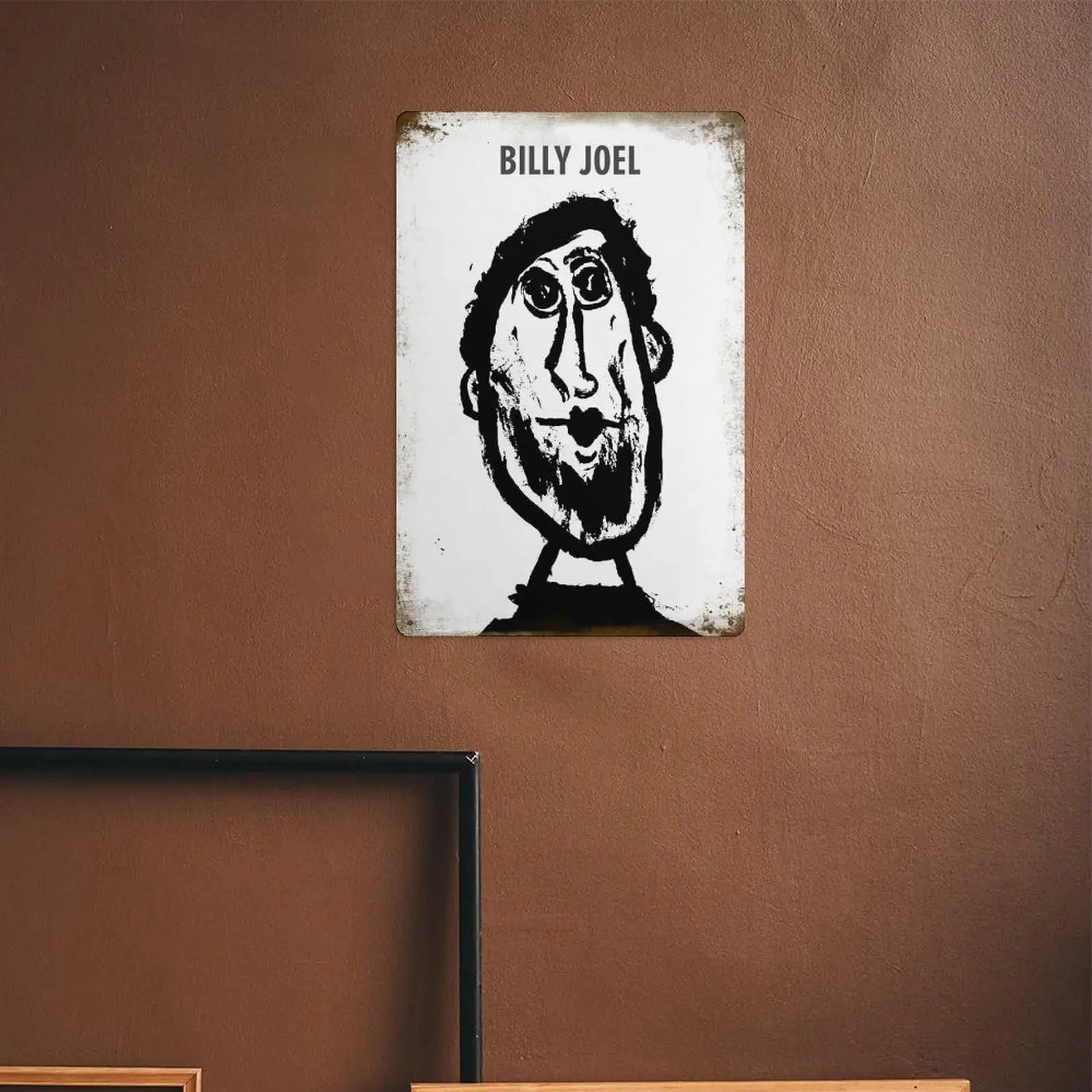 Металлический оловянный плакат Билли джэль 8 × 12 дюймов картина знак забавная