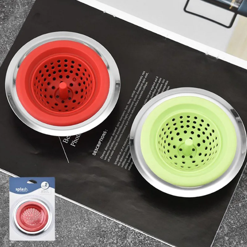 

Kitchen Sink Strainers Bath Floor Drain Mesh Design Hair Catcher