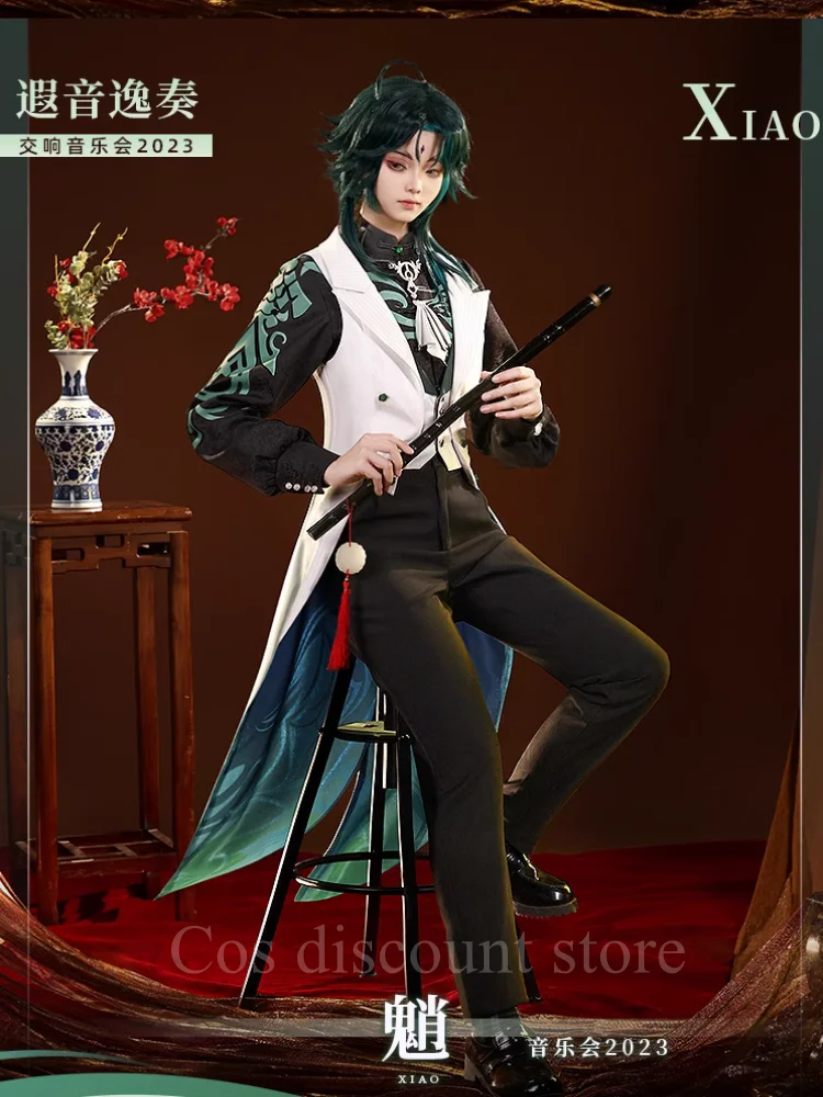 Сяо Косплей Игра Genshin Impact Аниме Мужская Мода Костюм Thao Vetsuwan Ролевая Одежда