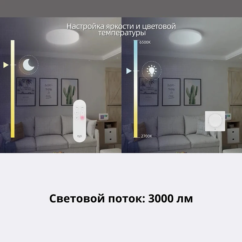Скидка Умный атмосферный светильник Yeelight Arwen Ceiling Light 450S YLXD013 с поддержкой Apple Homekit,Amazon Alexa, Google Assistant