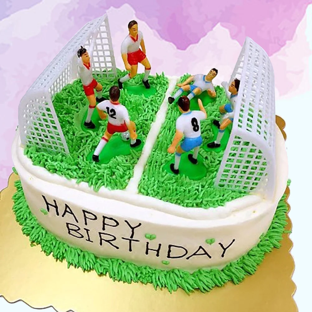 

Decorations Party Soccer Football Birthday Supplies Cake Themed Sports Stuff Pastel Artificial Display Desserts Simulated Props