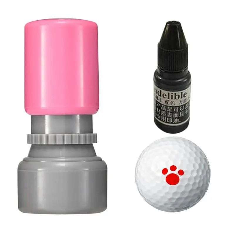 

Golf Ball Stamper Small Golf Ball Finder Waterproof Quick Dry Auto Oil Out Ball Stencil For Student No Ink Pad Accessories