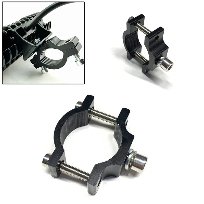

Motorcycle Electric Bike Bumper Handlebar Auxiliary External Headlight Fog Light Spotlight Handlebar Tube Clamp Bracket Clips