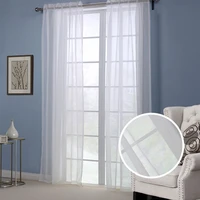 window screen curtains for living room bedroom home decoration curtains modern minimalist style solid color polyester fabric