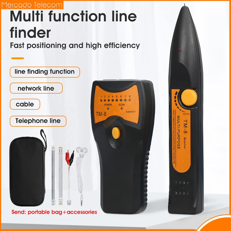 New RJ11 RJ45 Cat5 Cat6 Telephone LAN Network Cable Tester Detector Wire Tracker Tracer Toner Ethernet Line Finder