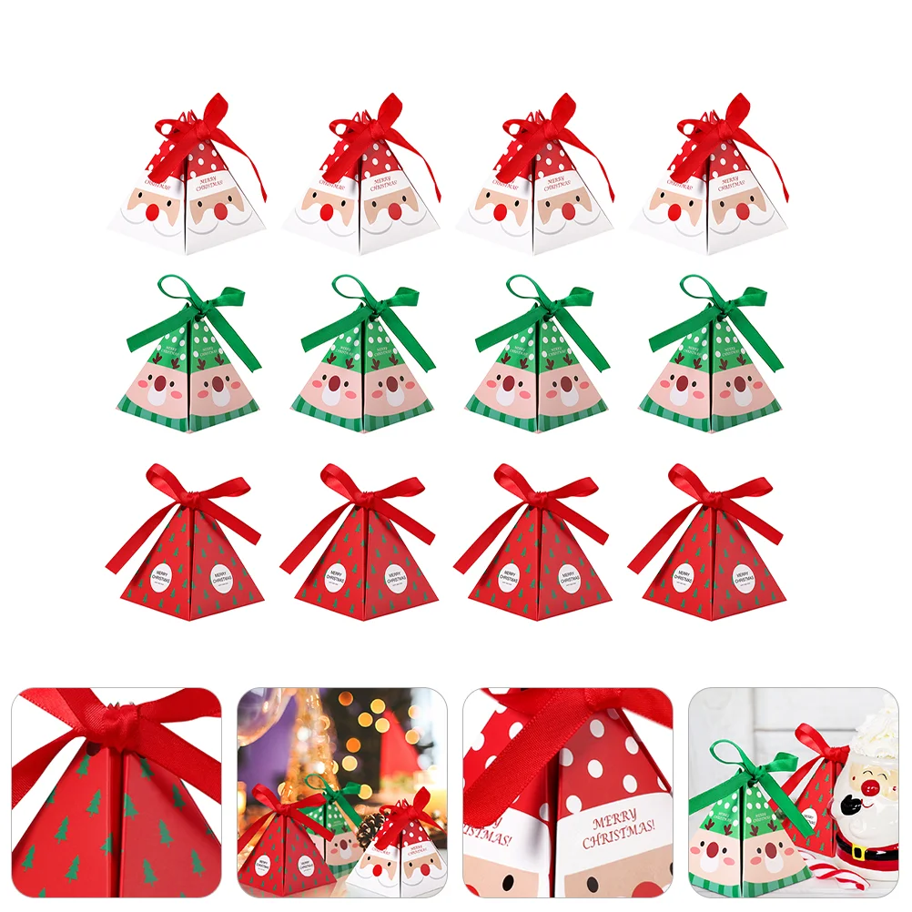 

Christmas Boxes Boxgift Cookie Candysanta Present Party Favor Treat Holder Deercandy Chocolatesclaus Wrapping Goodie