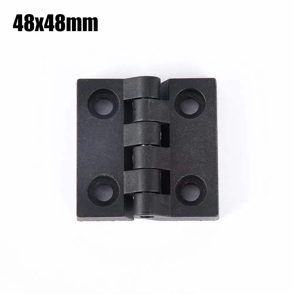 

5/10PCS Hinges Plastic Bearing Butt Cabinet Door Hardware Home Improvement Mini Nylon Small 48*48mm Black 38*38mm