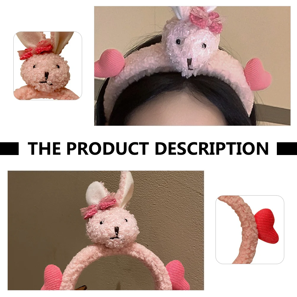 2 шт. повязка для волос с кроликом и животными украшение женской головы на голову