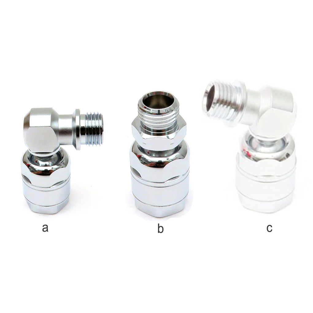 

360 Degree Swivel Hose Adapter Round Ball Low High Second Screw Thread Joint Snorkeling Regulator Connector Tool Diving