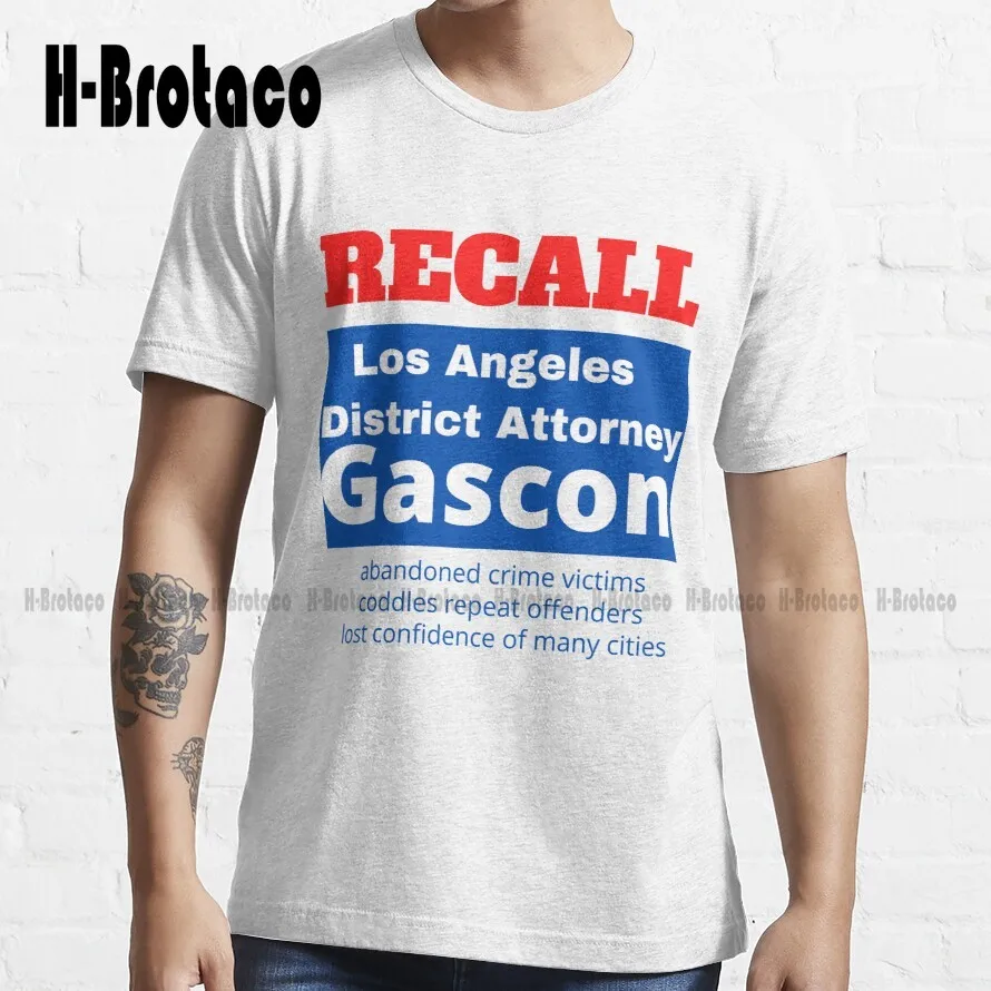 

Recall Los Angeles District Attorney George Gascon Trending T-Shirt Custom Aldult Teen Unisex Digital Printing Tee Shirts Xs-5Xl