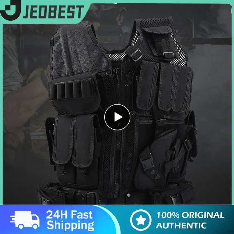 

Hunting Tactical Vest Military Molle Plate Carrier Magazine Airsoft Paintball CS Outdoor Protective Lightweight Vest