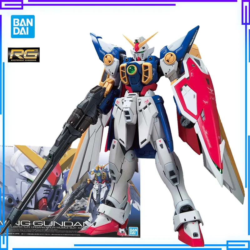 

New Mobile Report Gundam Wing Model Kits Bandai Original RG 35 1/144 Anime Action Figures Collection Assemble Toy Boyfriend Gift