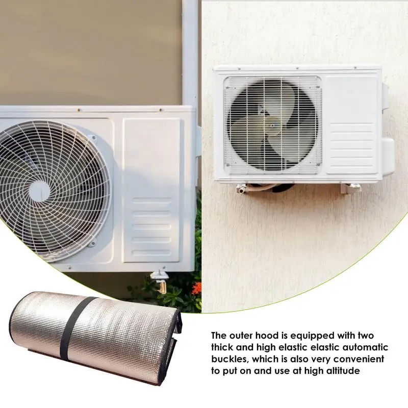 

AC Unit Covers Outdoor Durable Covers AC Defender Aluminum Foil Window AC Protection Cover Easy Installation Air Conditioner