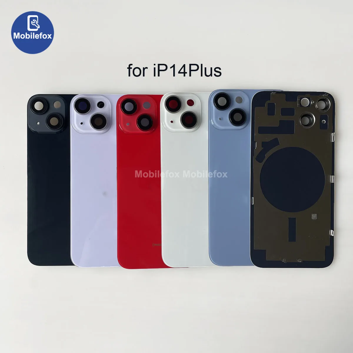 

Back Housing Glass Cover with Metal Frame for iPhone 14 14 Plus