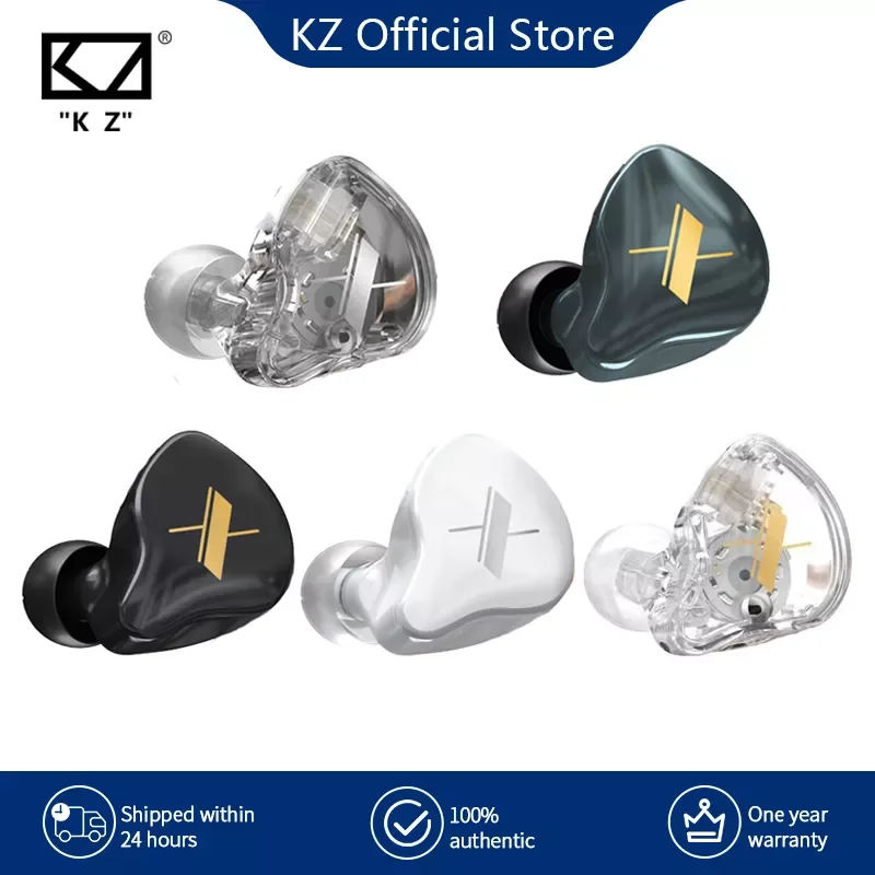

NEW2023 KZ EDX Earphones 1 Dynamic HIFI Bass Earbuds In Ear Monitor Headphones Sport Noise Cancelling Headset