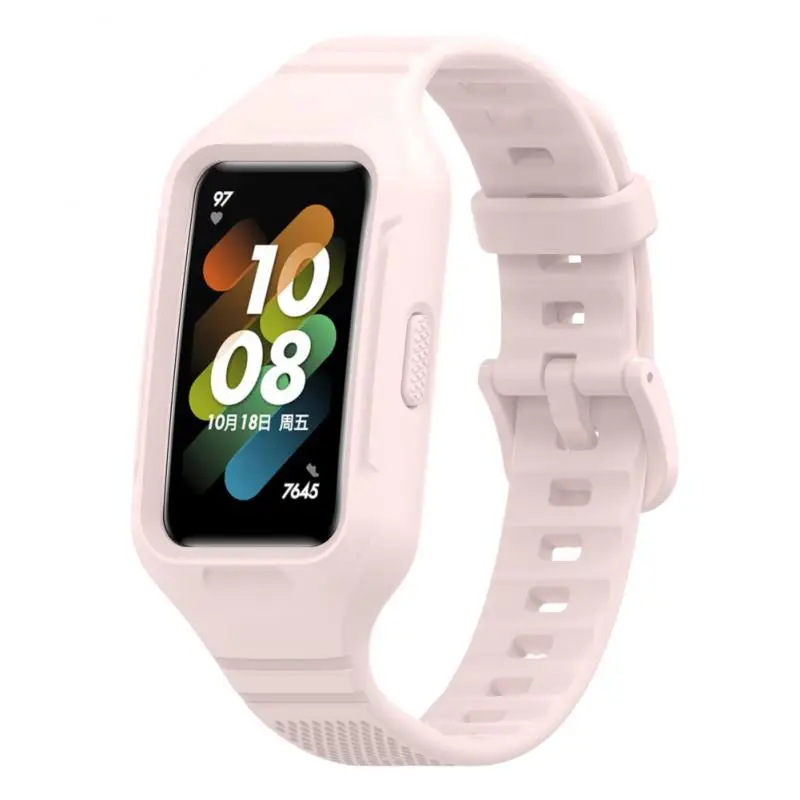 Ремешок силиконовый для Huawei Band 7/Honor 6 сменный Браслет наручных часов