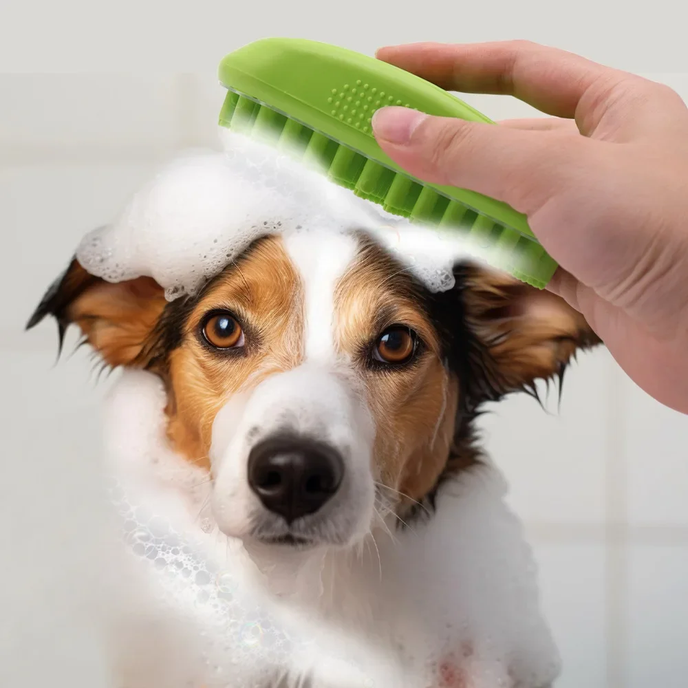 Душевая щетка для питомца очистка собак расческа ванны Массажная кошек