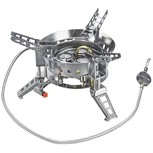 

Camping Gas Stove Adjustable 3 Burners Windproof Backpacking Stove