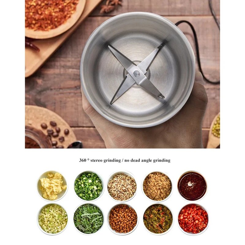 Электрический маленький измельчитель Мясорубка настенный для влажной и быстрой