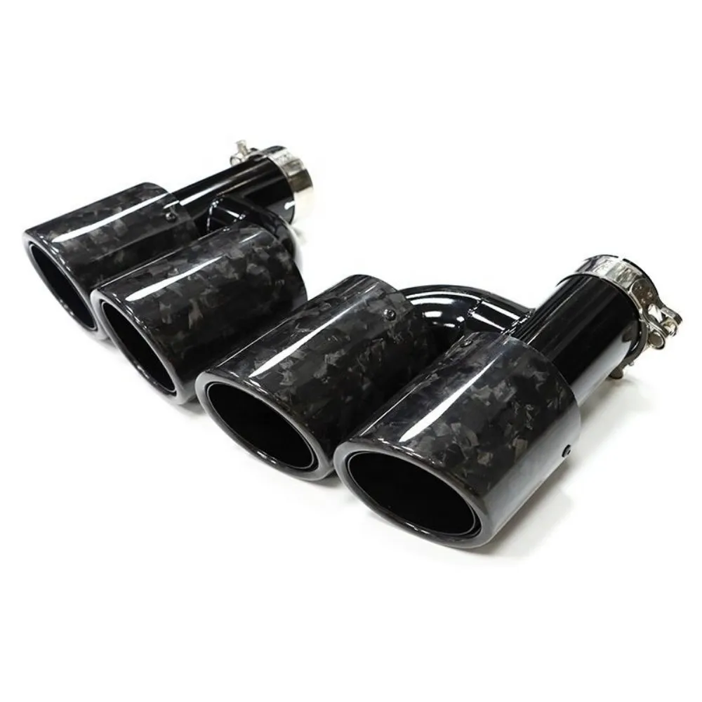 2 шт./комплект автомобильные выхлопные трубы из нержавеющей стали для Audi A4 A5 A6 A7 до