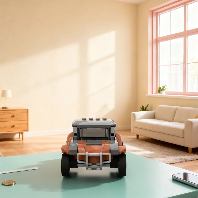 Фото 183 детали MOC VW Buggy GTA V Online Creator, модель из строительных блоков, 3D-конструктор, художественная сборка, DIY, творческое образовательное занятие. №1