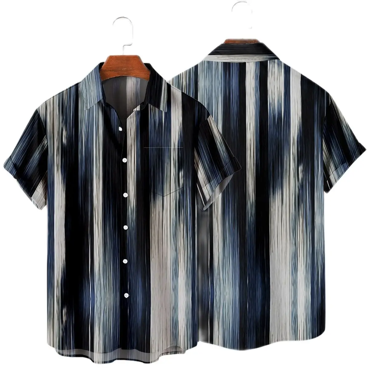 2023 Hawaiian Men's Retro Summer Casual Top Men's and women's streetwear new vintage casual top unique button oversized shirt 5x