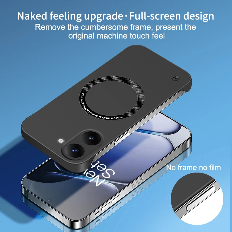 Фото Роскошный тонкий чехол без рамок для Xiaomi Poco X8 Pro X8Pro 5G, ударопрочная жесткая задняя крышка из поликарбоната с магнитной беспроводной зарядкой Magsafe №5