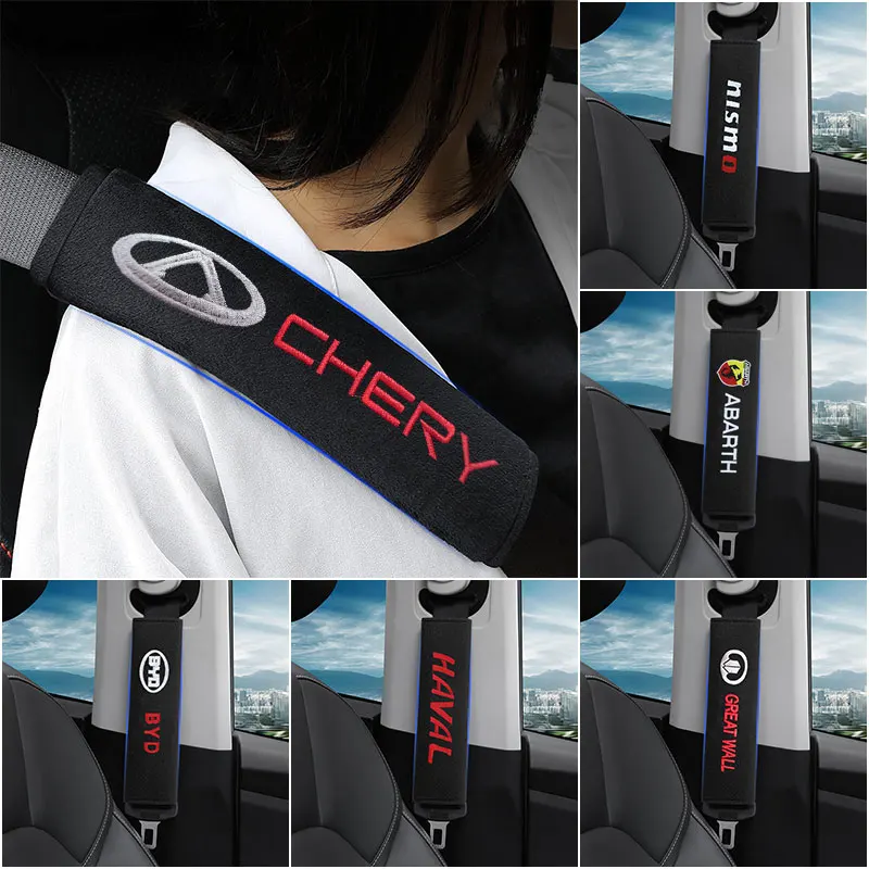 

Car Interior Accessories Shoulder Seat Belt Cover for Honda Civic Mugen Accord Odyssey JAZZ CRV Fit Hrv Jazz CBR VTX VFR Decor