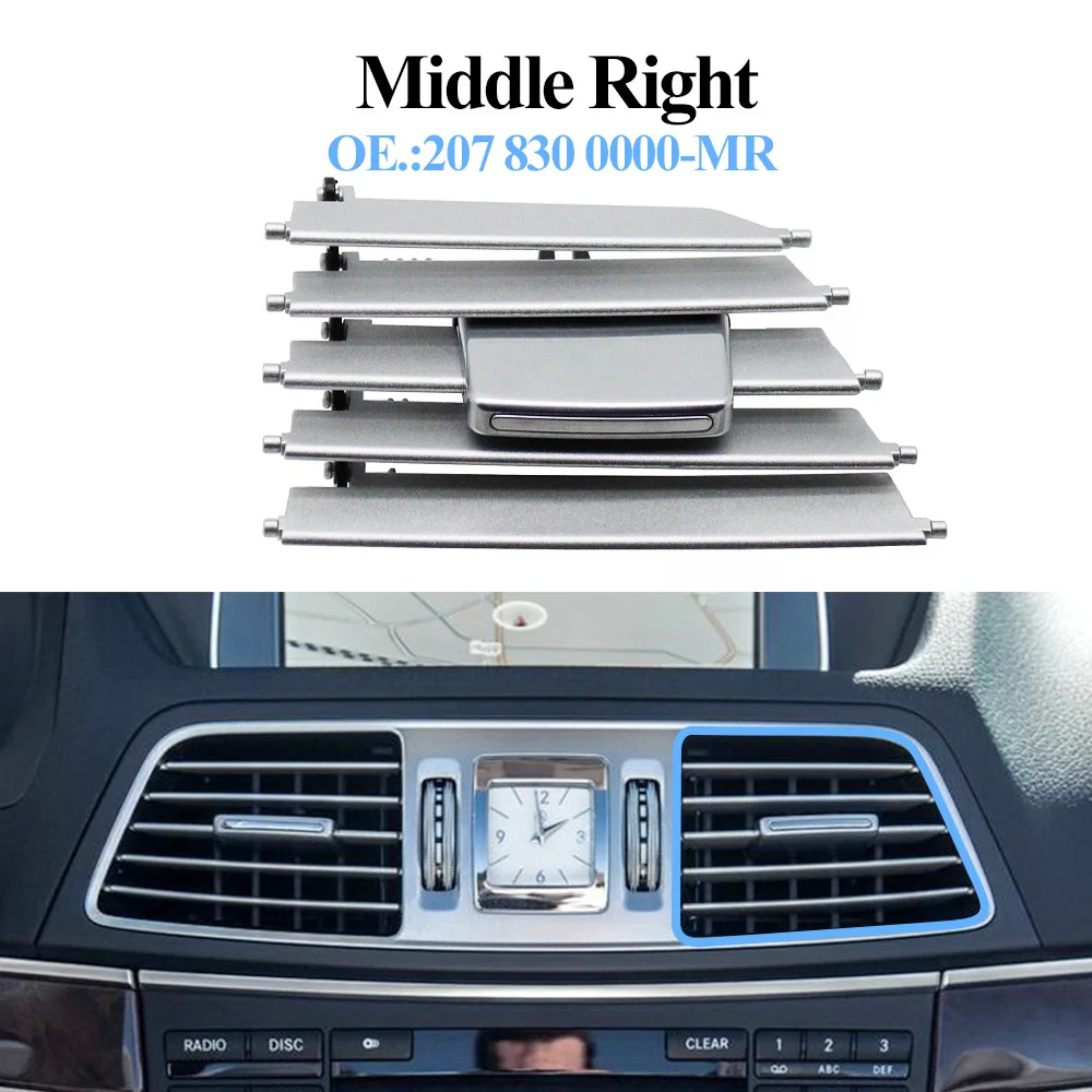 

Передний левый правый Средний переменный ток дефлектор задний ползунок лезвие комплект для ремонта для Mercedes BENZ 2-дверного купе W207 E350 E550 2078300100