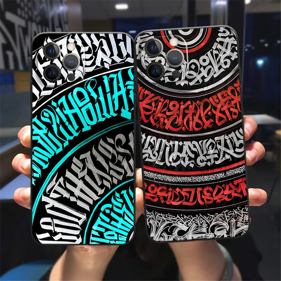 

Pokras Lampas Art Graffiti Phone Case for iPhone 13 12 11 pro Max Xs Max XR X 8 7 Plus SE 2020 12 13 mini Black Case
