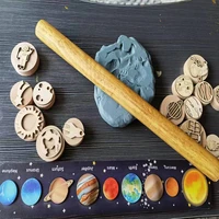 15pcsset montessori childrens educational toys solar system solar system space stamp puzzle science hands on toy reward stamp