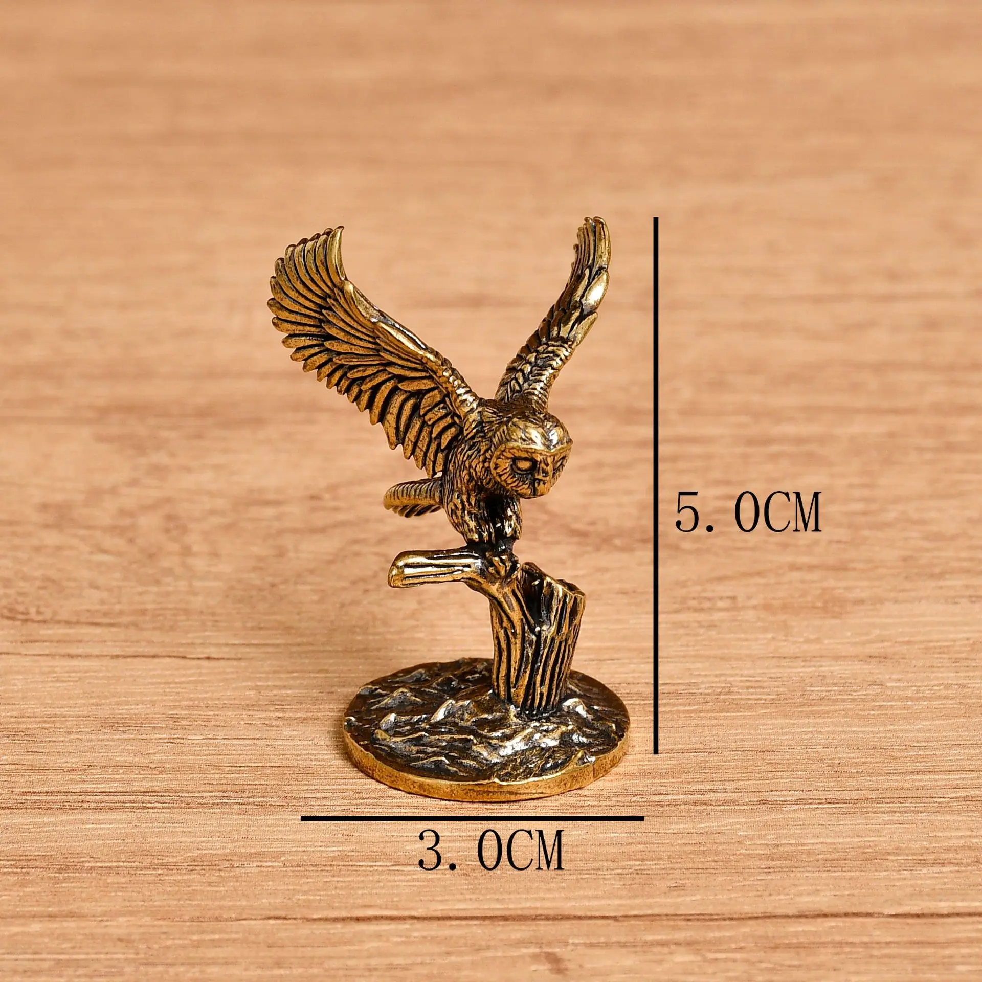 

Миниатюрные фигурки совы из латуни MOONBIFFY