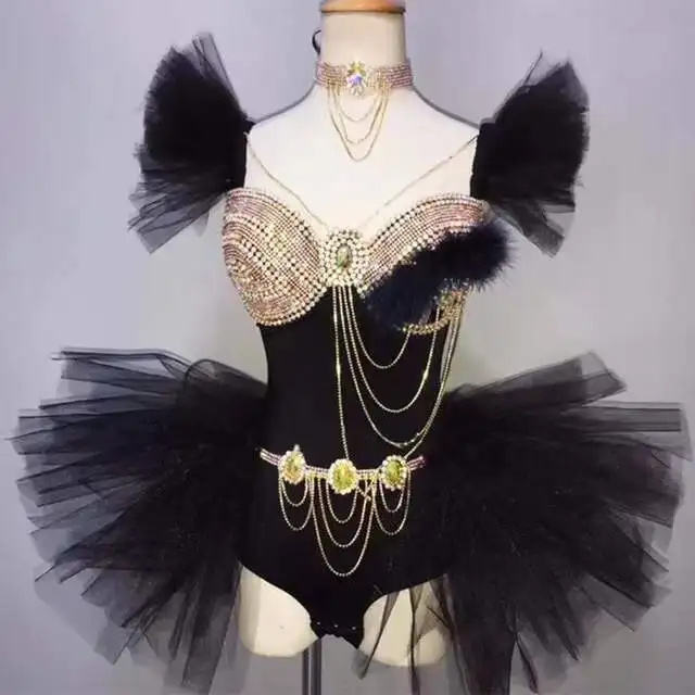 

Модель подиумная танцевальная одежда, Женская сценическая одежда, золотистое боди, сексуальный костюм для бара, ди-Джея, костюм для фотосессии