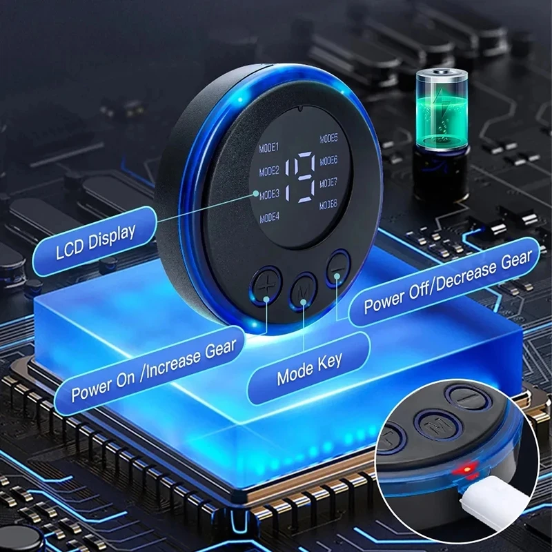 Электрический Тонизирующий Пояс Для Брюшного Пресса Мужчин И Женщин USB-зарядка