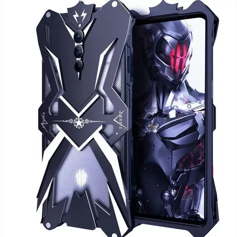 

Металлический корпус Fundas алюминиевый чехол для ZTE Nubia Red Magic 8 Pro Чехол Armor нержавеющая Противоударная крышка для Nubia RedMagic 8 pro +