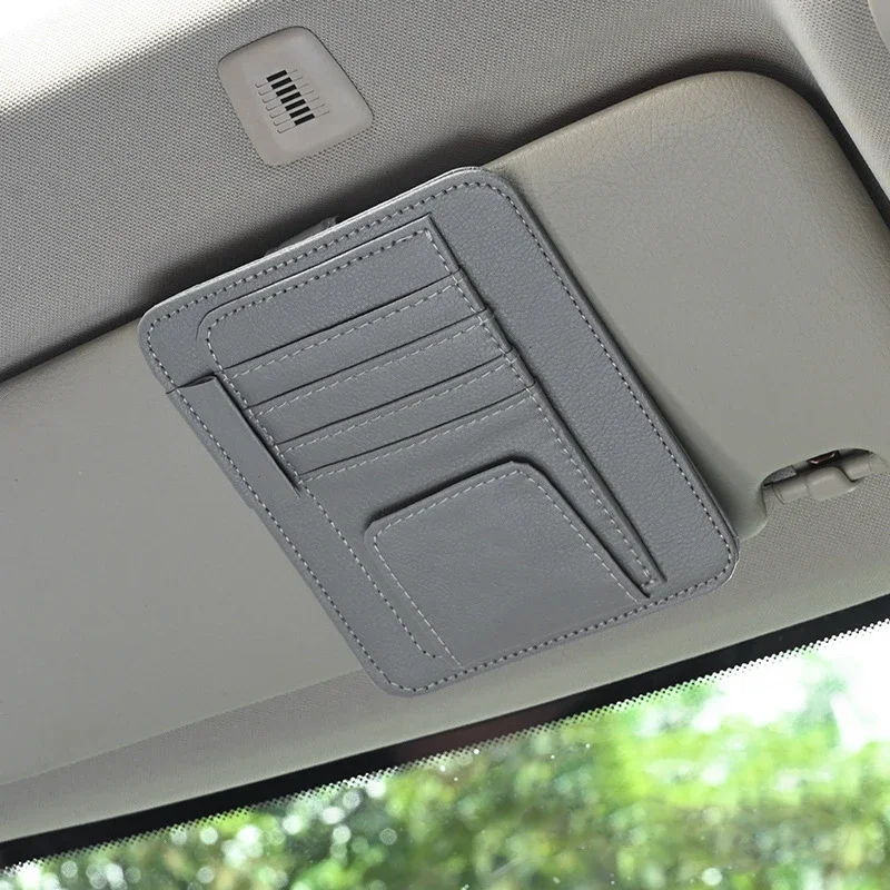 

Автомобильный солнцезащитный козырек, многофункциональный органайзер для хранения, аксессуары для салона автомобиля, чехол для документов, кредитных карт, солнцезащитные очки