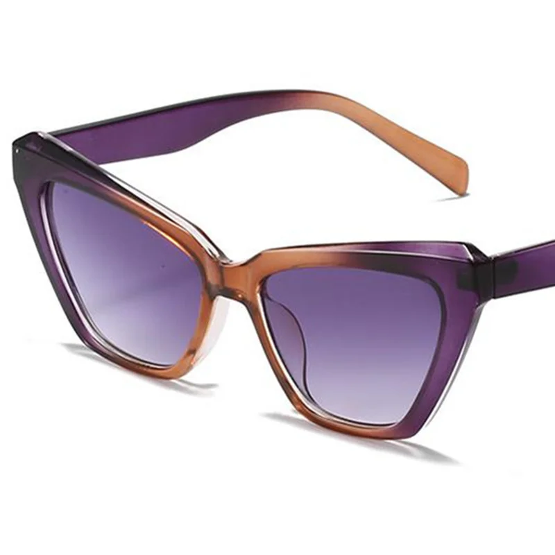 

Candy Color Sunglasses Unisex Cat Eye Sun Glasses Anti-UV Spectacles Oversize Frame Eyeglasses Gradient Ornamental