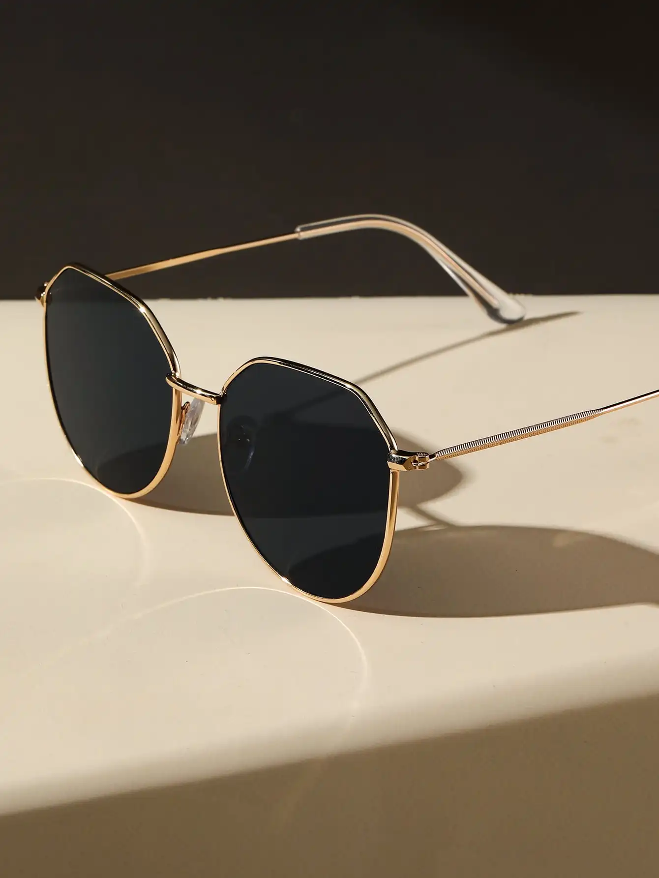 1 шт. солнцезащитные очки унисекс в металлической оправе