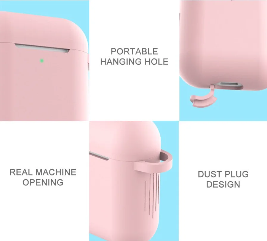 

Силиконовый чехол для Apple Airpods 1/2 Чехол