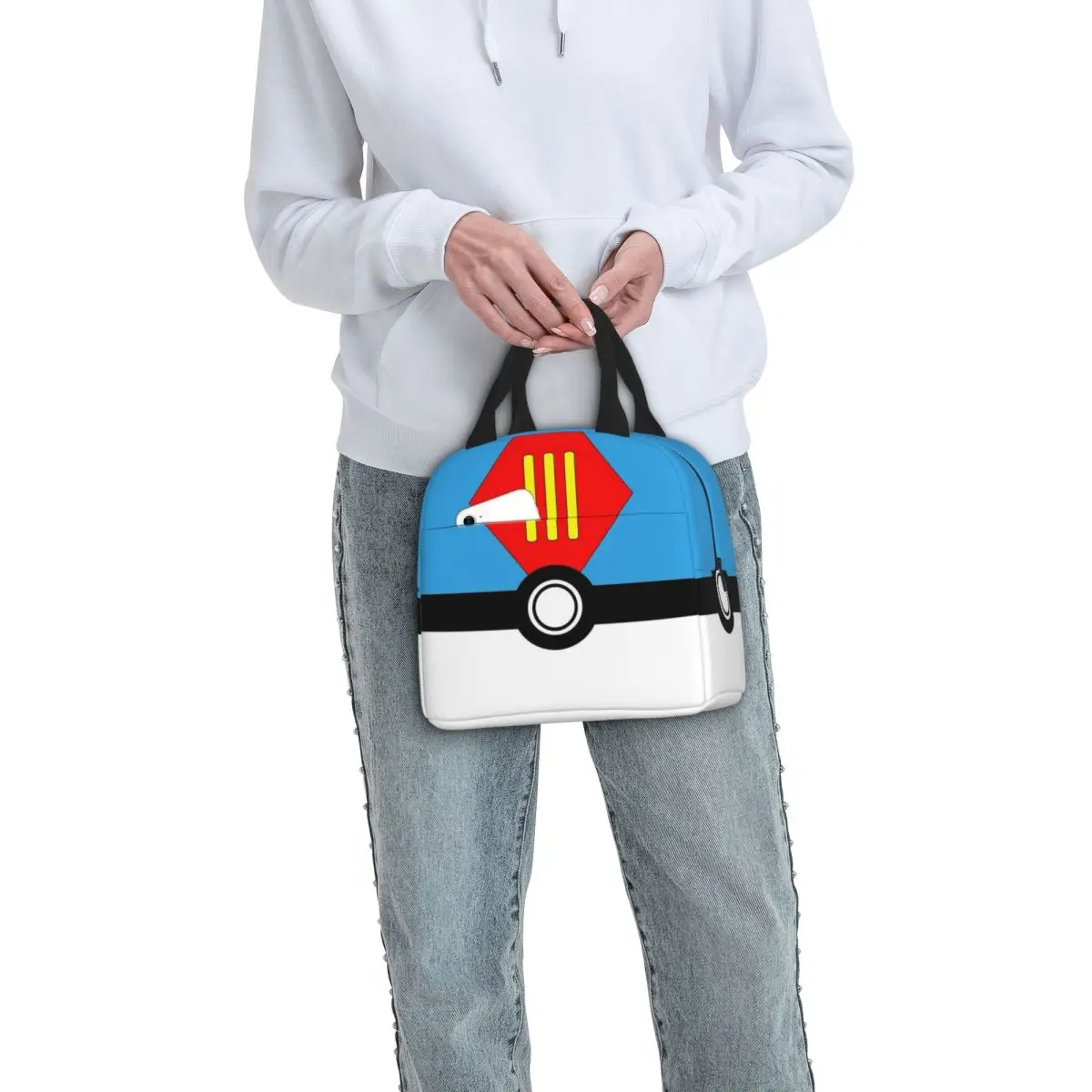 Изолированный Ланч-бокс с изображением монстра призрака японского аниме шариком