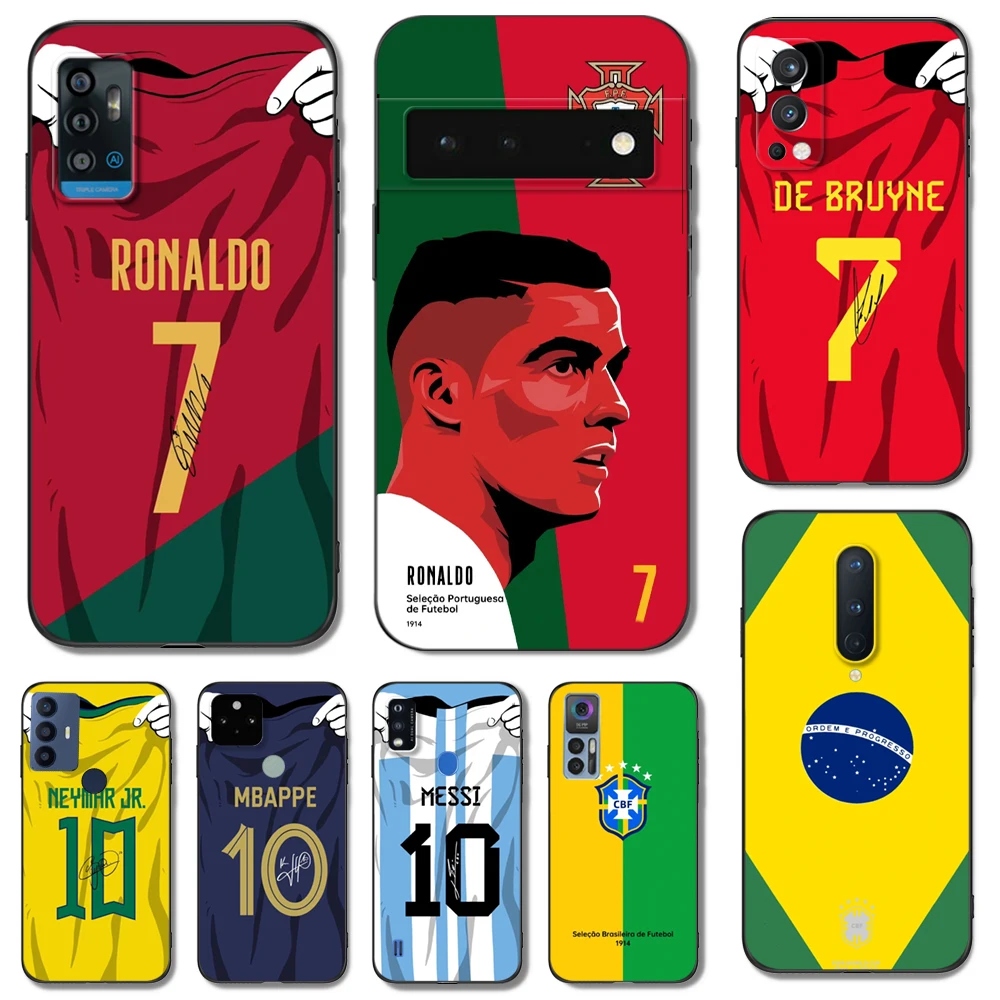 Женская модель для ZTE blade A3 A5 A7 2019 2020 A31 A51 A71 A7S V2020 L210 L8 smart vita 2022 v30 с рисунком футбольной команды