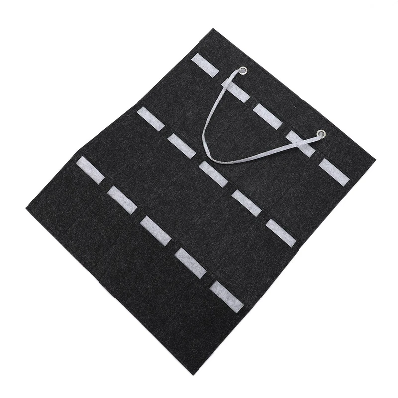 

5X органайзер для очков, органайзер для солнцезащитных очков, подвесная Сумка, 15 слотов, держатель для очков, серый