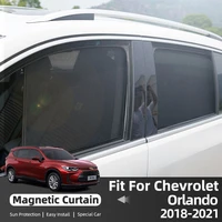 for chevrolet orlando 2018 2021 car curtain car side window magnetic for heat glare and uv protection car sunshade