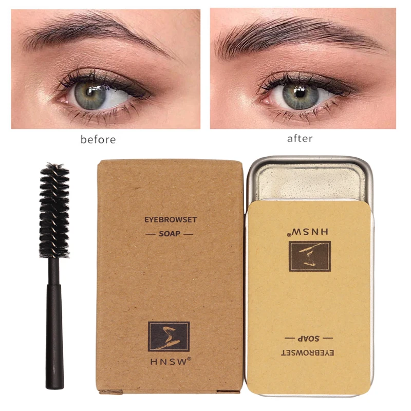 

Waterproof Eyebrow Soap 16g Max Volume Brow Sculpt Wax Fluffy Feathery Eyebrows Pomade Gel For Eyebrow Styling Makeup Soap Brow